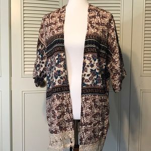 Floral print Kimono